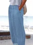 Women's Loose Casual Baggy Long Pant With Pockets