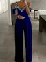 Women's Glitter Sequin Formal Jumpsuit 