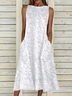 JFN Cotton-blend Plain Dress