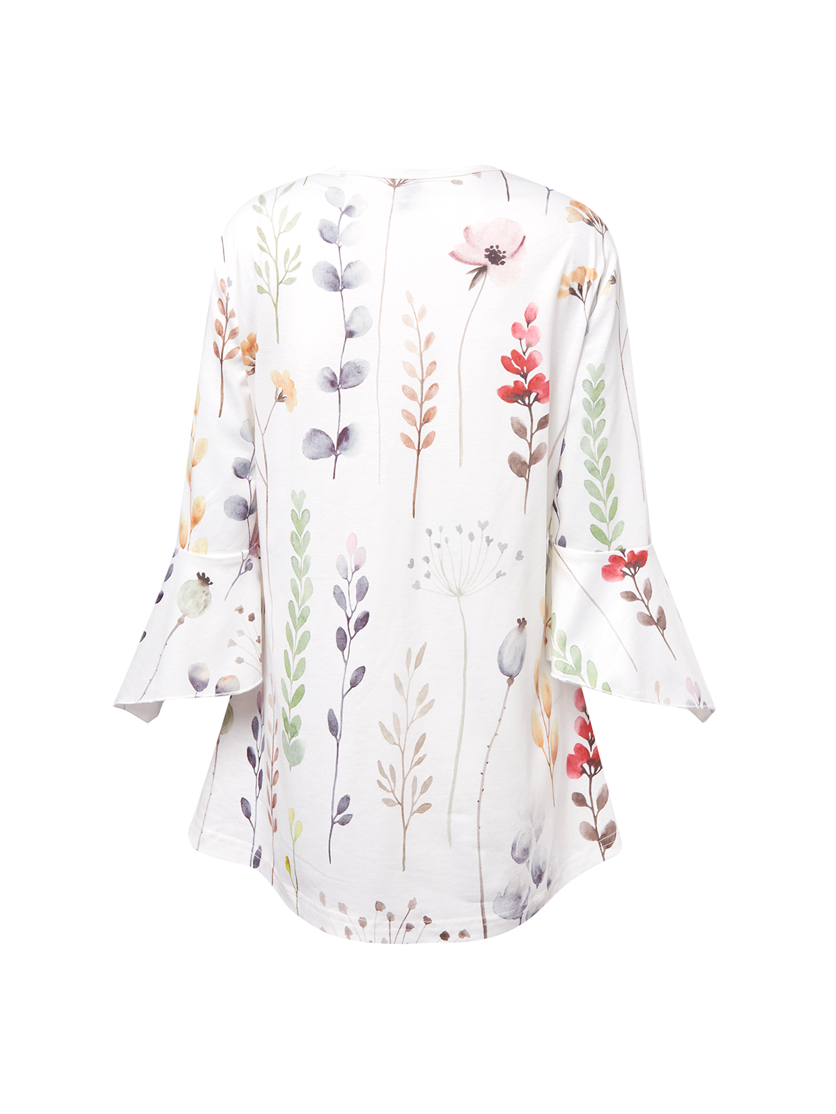 Wrap Casual Loose Floral Blouse