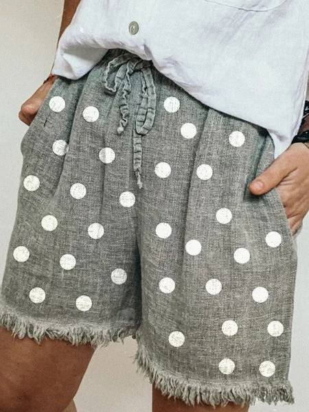 JFN Polka Dots Casual Shorts