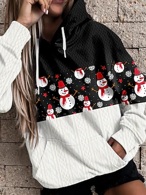 Christmas Casual Hooded Loosen Sweatshirts