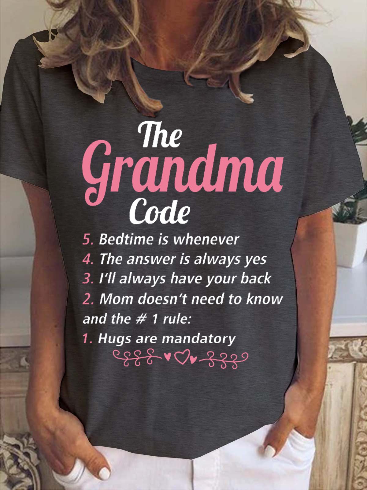 Women Letter Short Sleeve Tee T-shirt Crew Neck Casual Summer Top