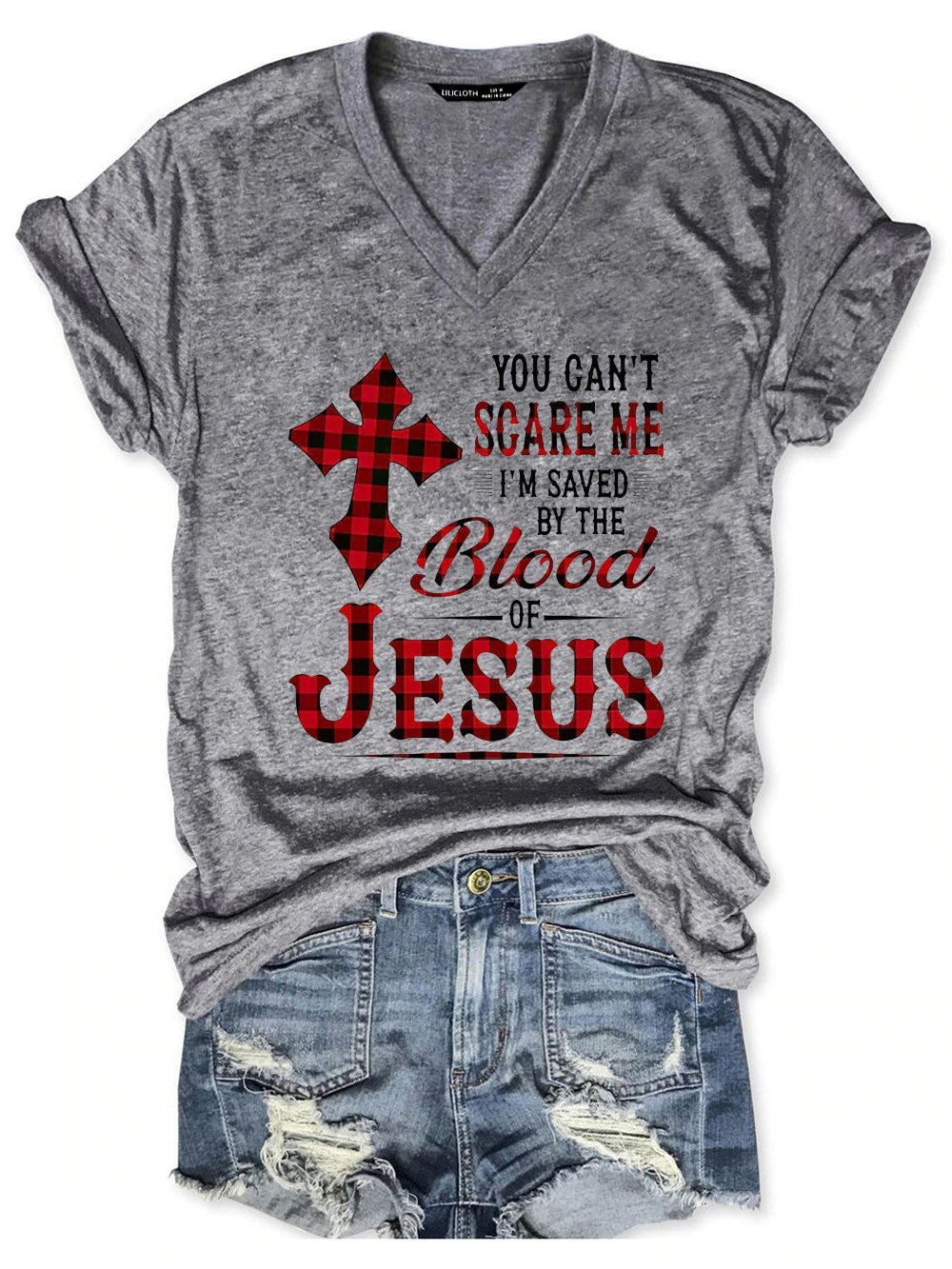 Women's Geometric Short Sleeve Tee T-shirt V Neck Casual Summer Top
