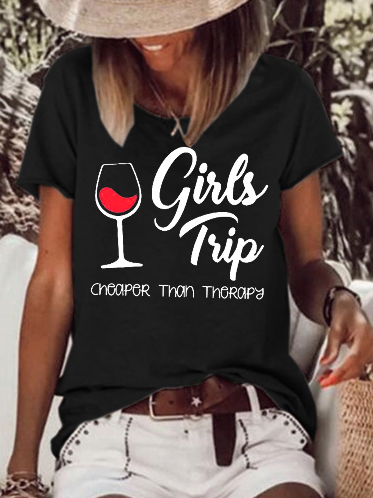 Women's Long Sleeve Tee T-shirt Spring/Fall Letter Crew Neck Casual Top