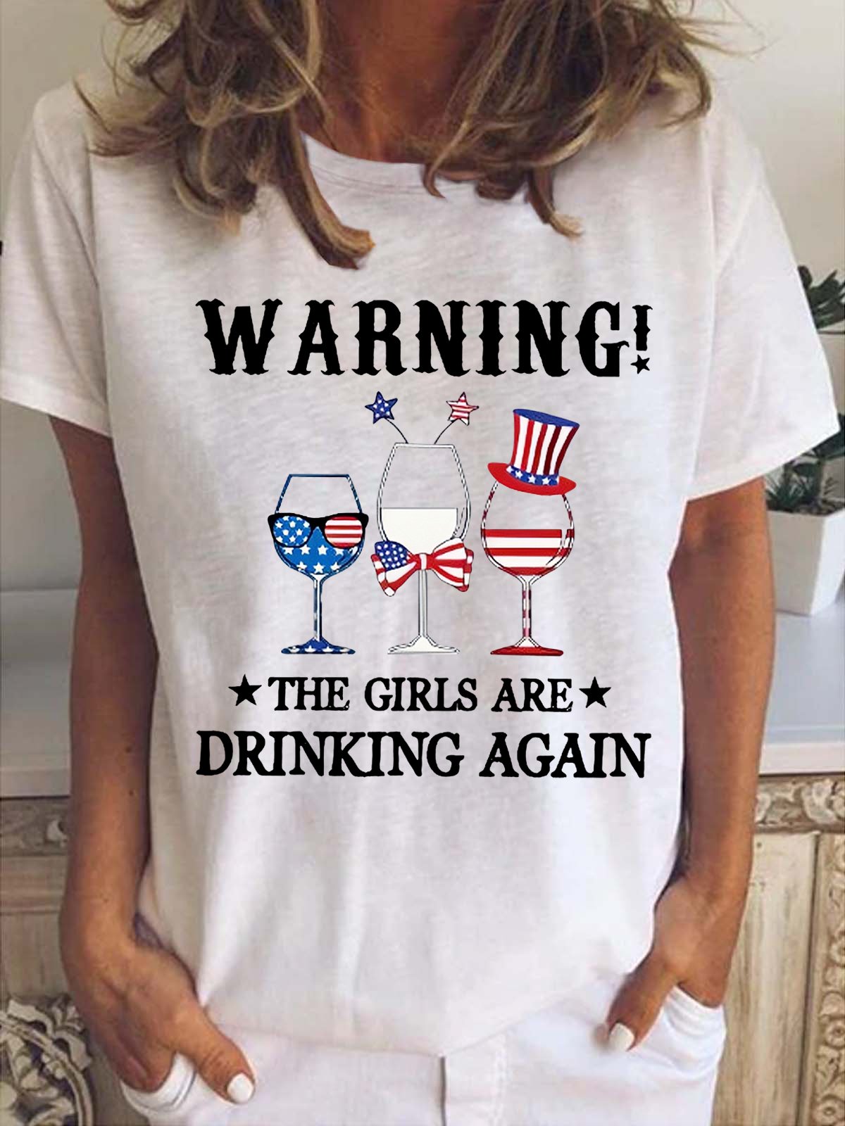 Women's Short Sleeve Tee T-shirt Summer Letter Crew Neck Casual Top