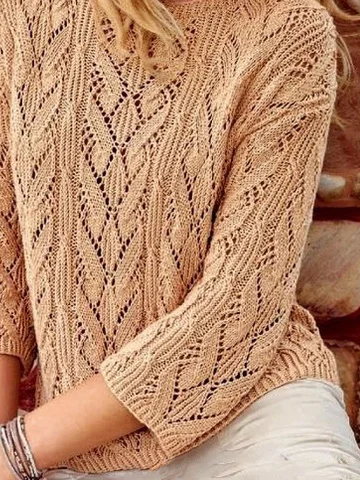 Loose Crew Neck Wool/Knitting Sweater