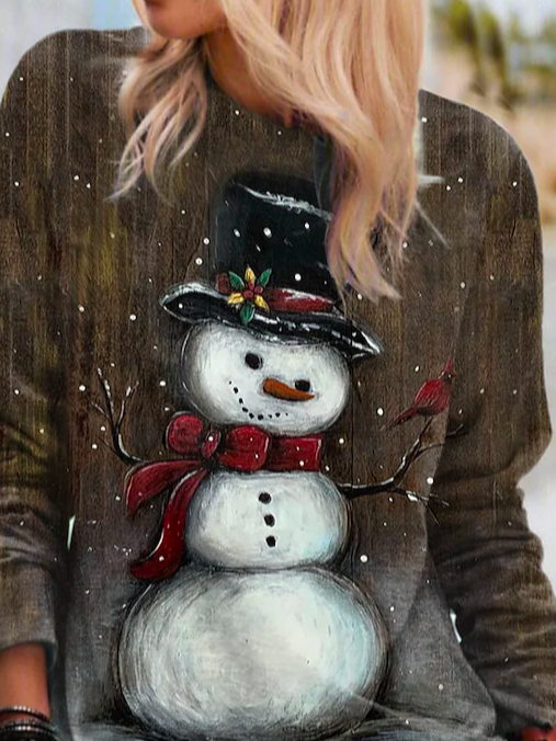Women's Snowman Christmas Sweatshirt
