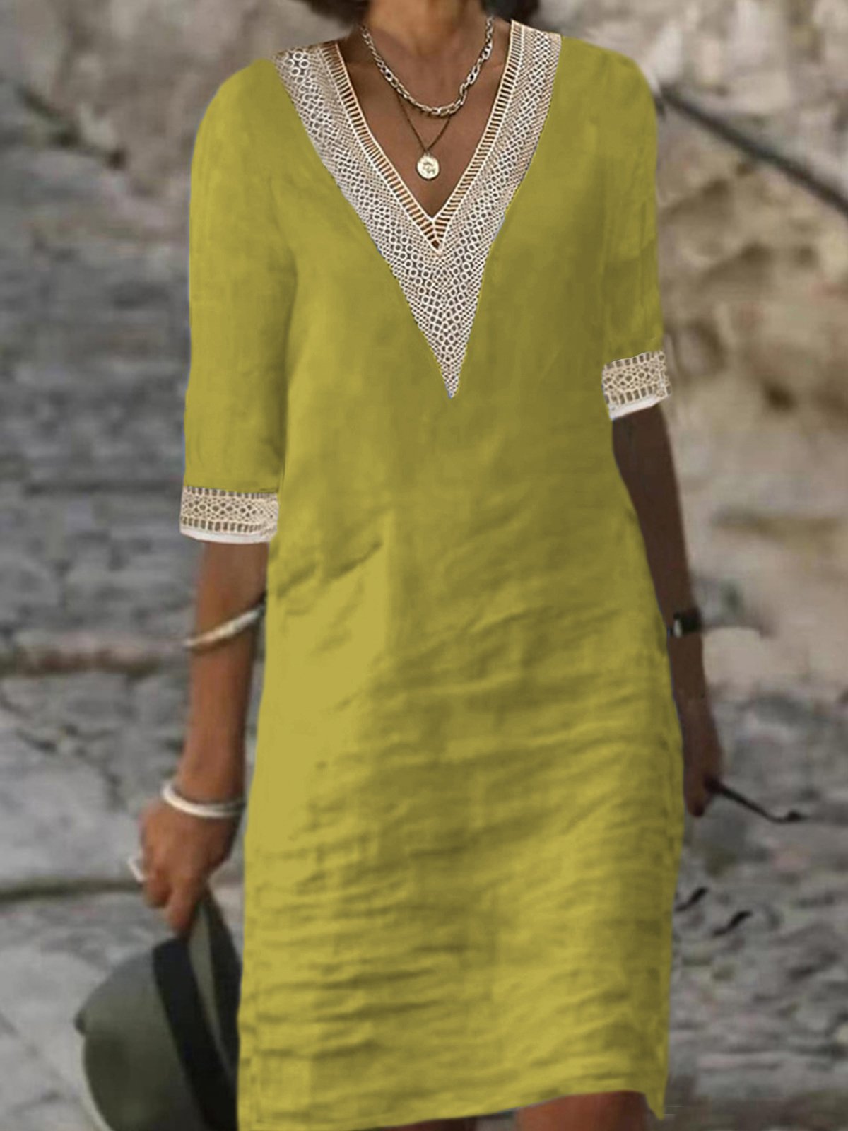 jfn-plain-casual-v-neck-cotton-dress-justfashionnow