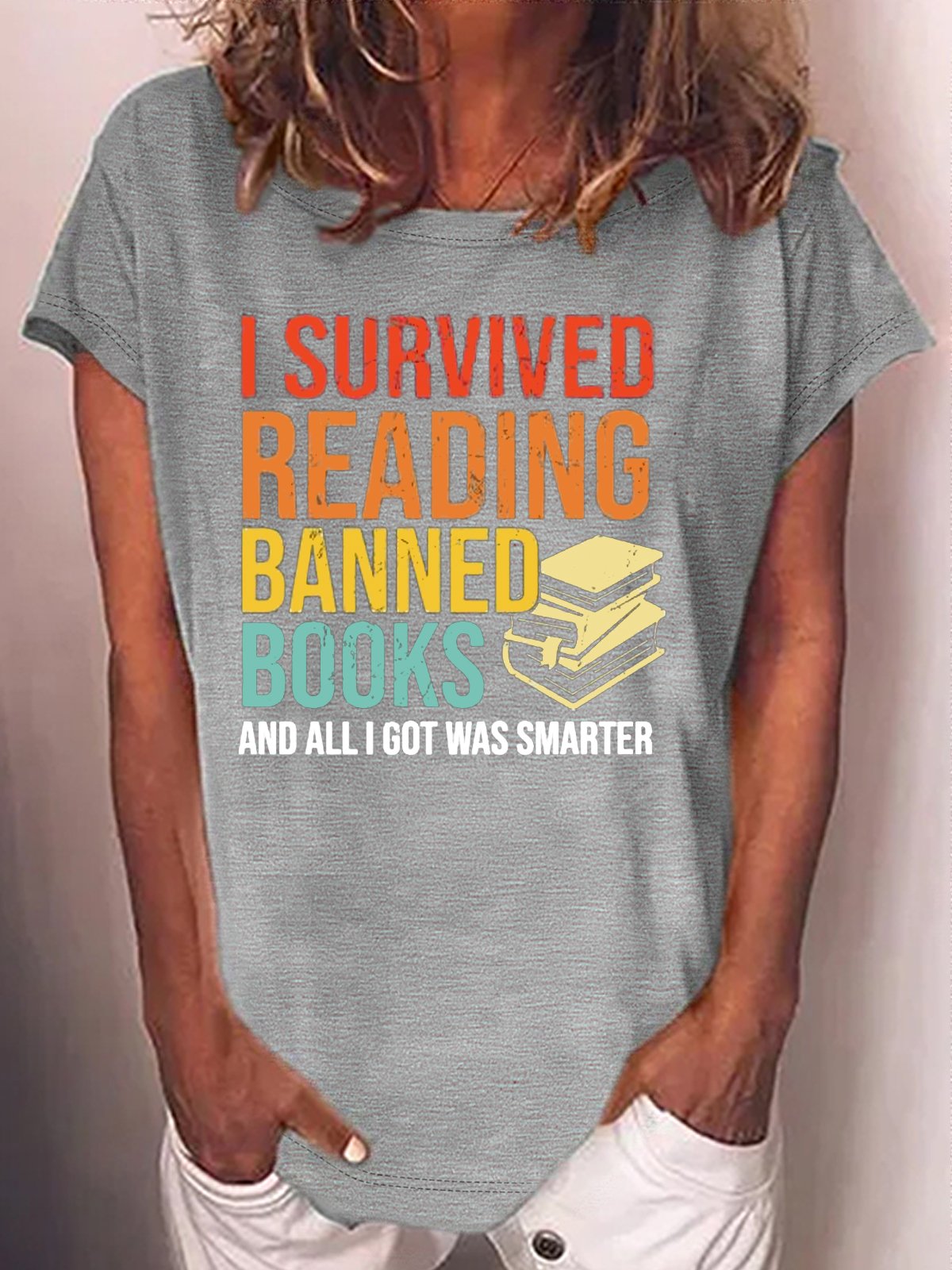 Women's Text Letters Short Sleeve Tee T-shirt Crew Neck Casual Summer Top