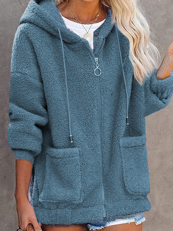 Hoodie Casual Loose Teddy Jacket