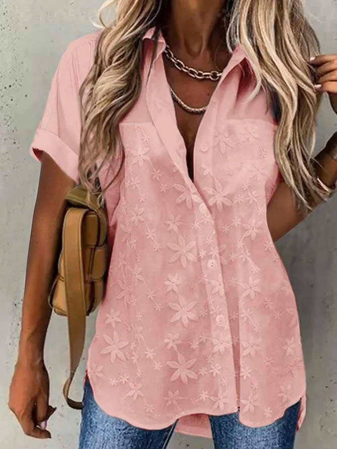 Summer Lace Casual Lace Loose Blouse