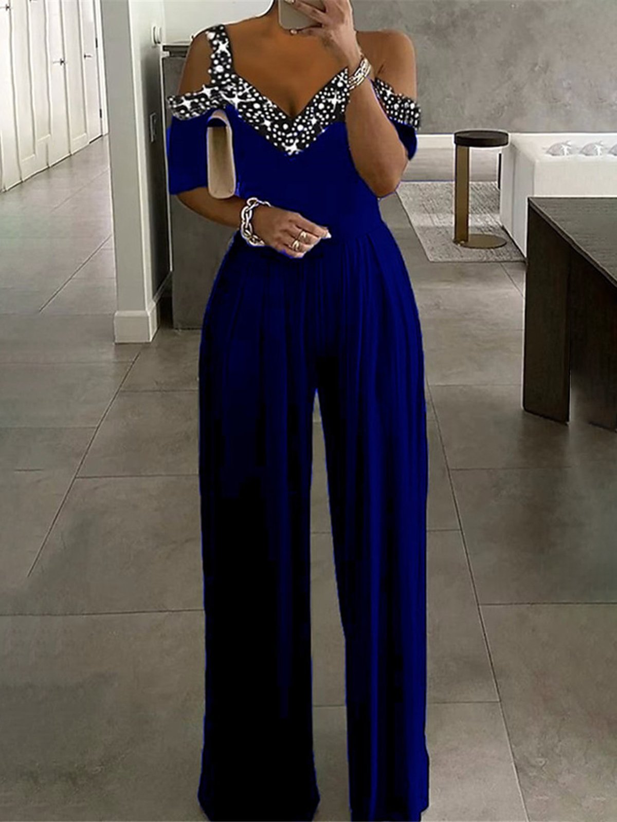 Women's Glitter Sequin Formal Jumpsuit justfashionnow