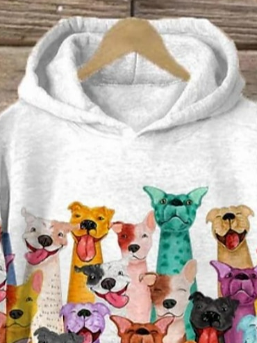 Women's Cute Animal Print Hoodie