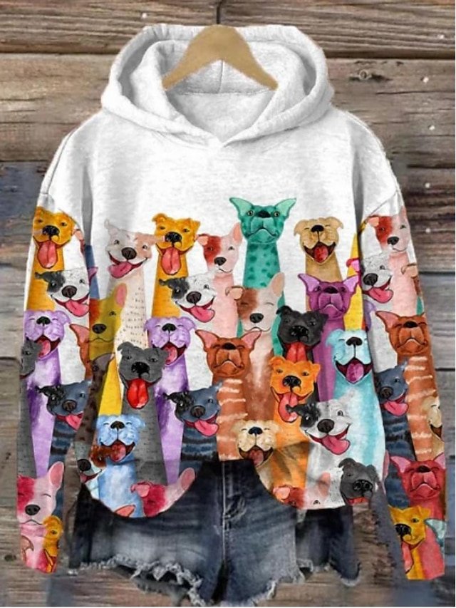 Women's Cute Animal Print Hoodie