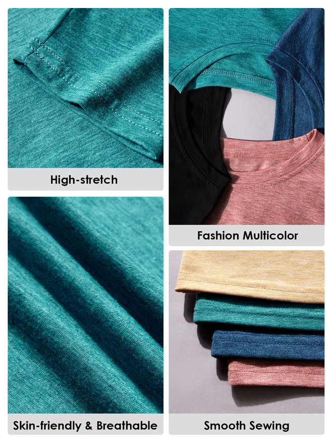 Women's Text Letters Long Sleeve Blouse_ Spring/Fall Crew Neck Daily Casual Top