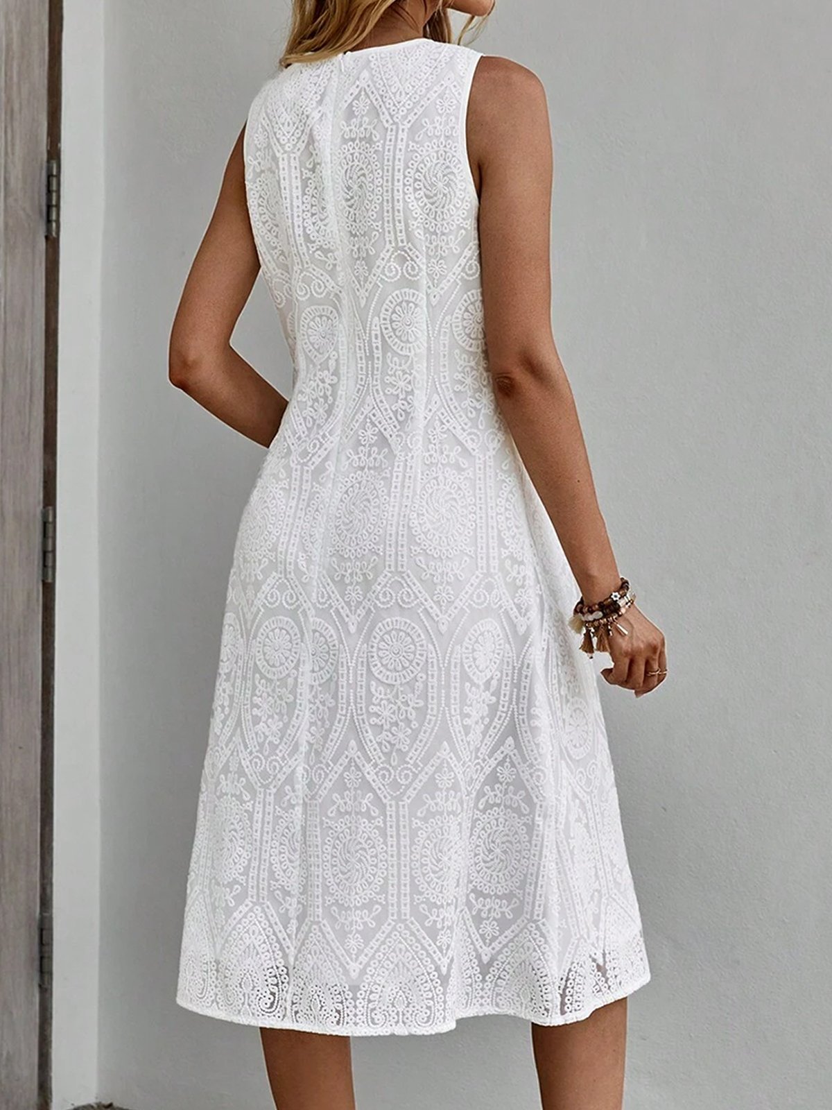 JFN Embroidery Elegant Dress