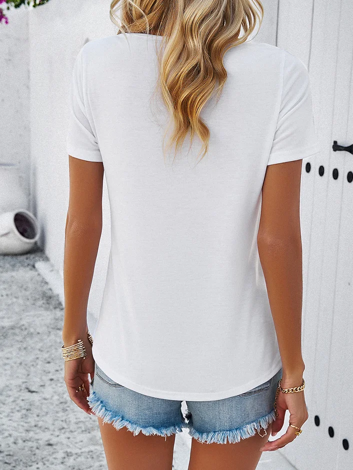 Knitted Casual Loose T-Shirt