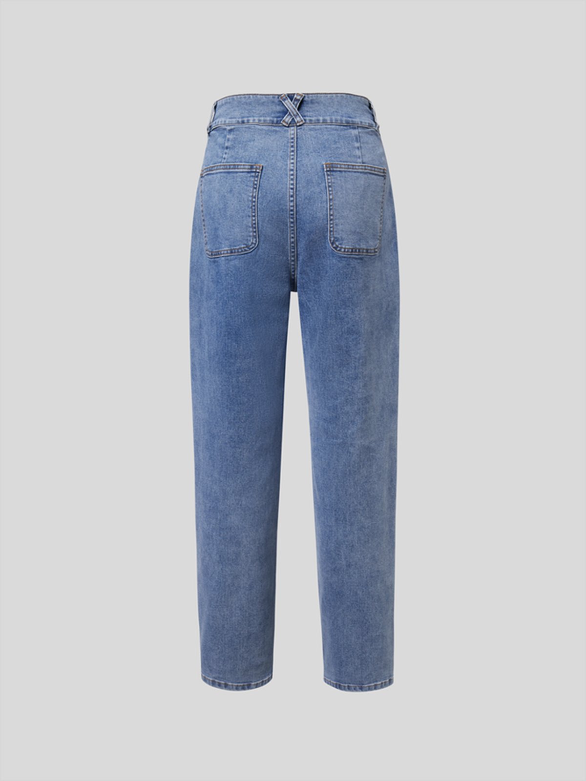 Buttoned Denim Casual Jeans