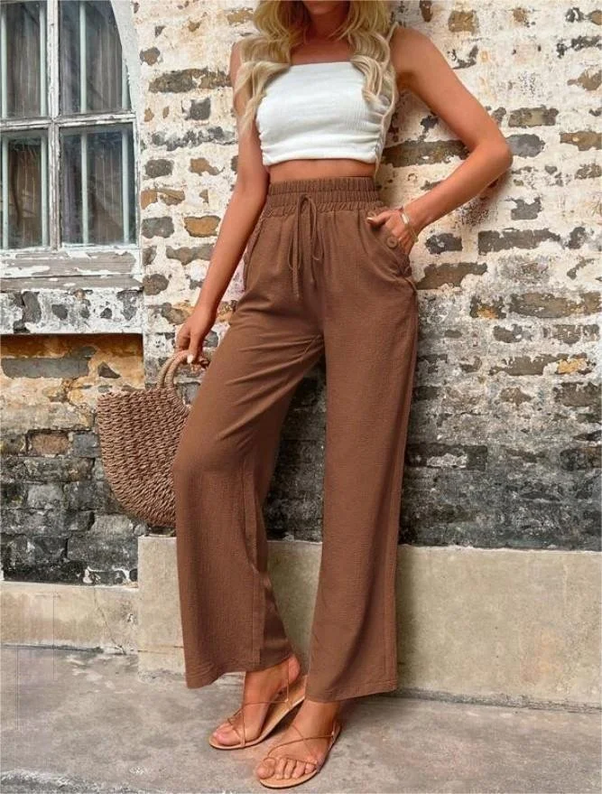 Plain Loose Casual Pants