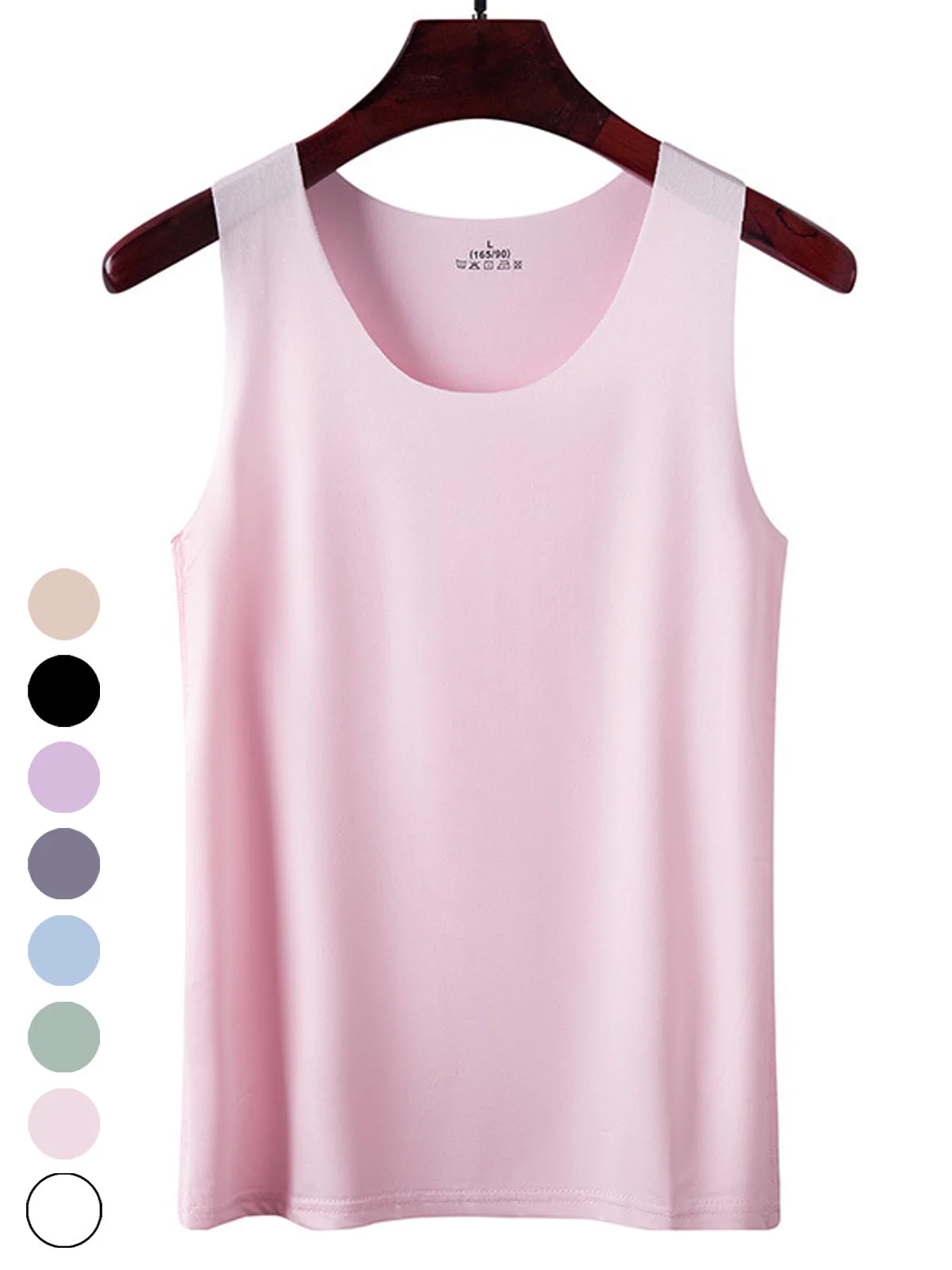 Women's Sleeveless Tank Top Camisole Summer Plain Crew Neck Daily Going Out Casual Top