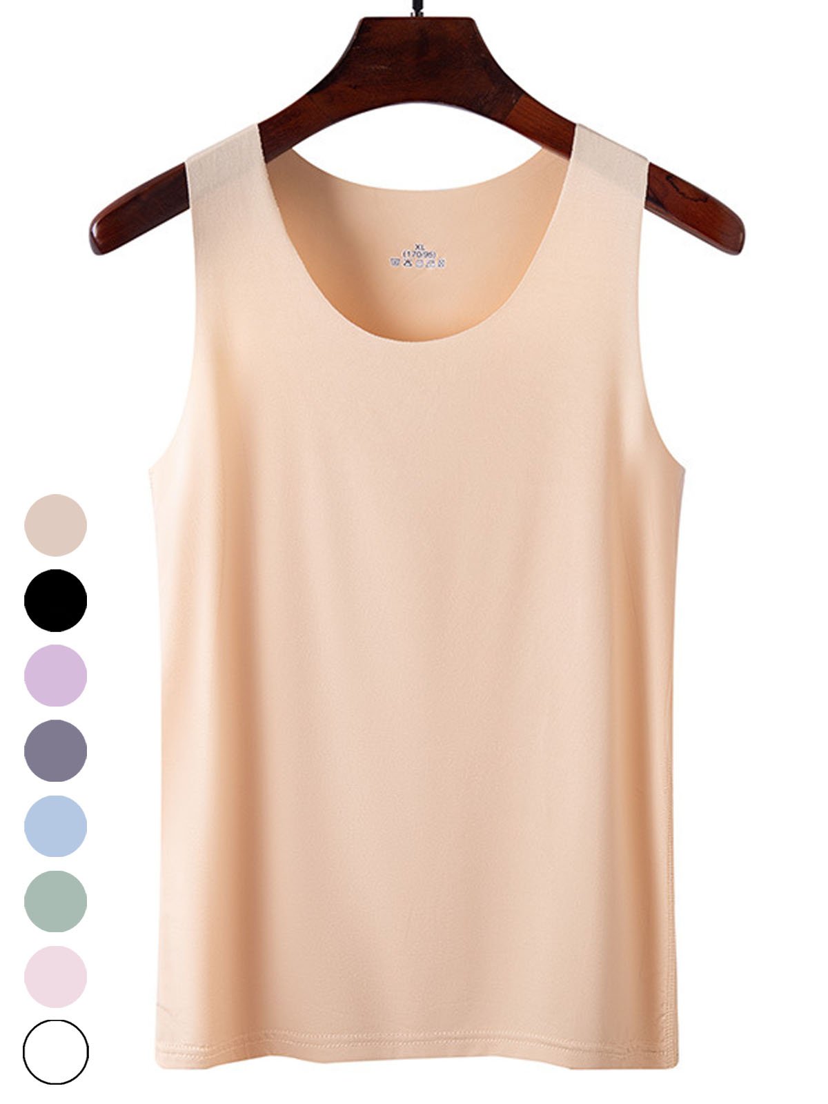 Women's Sleeveless Tank Top Camisole Summer Plain Crew Neck Daily Going Out Casual Top
