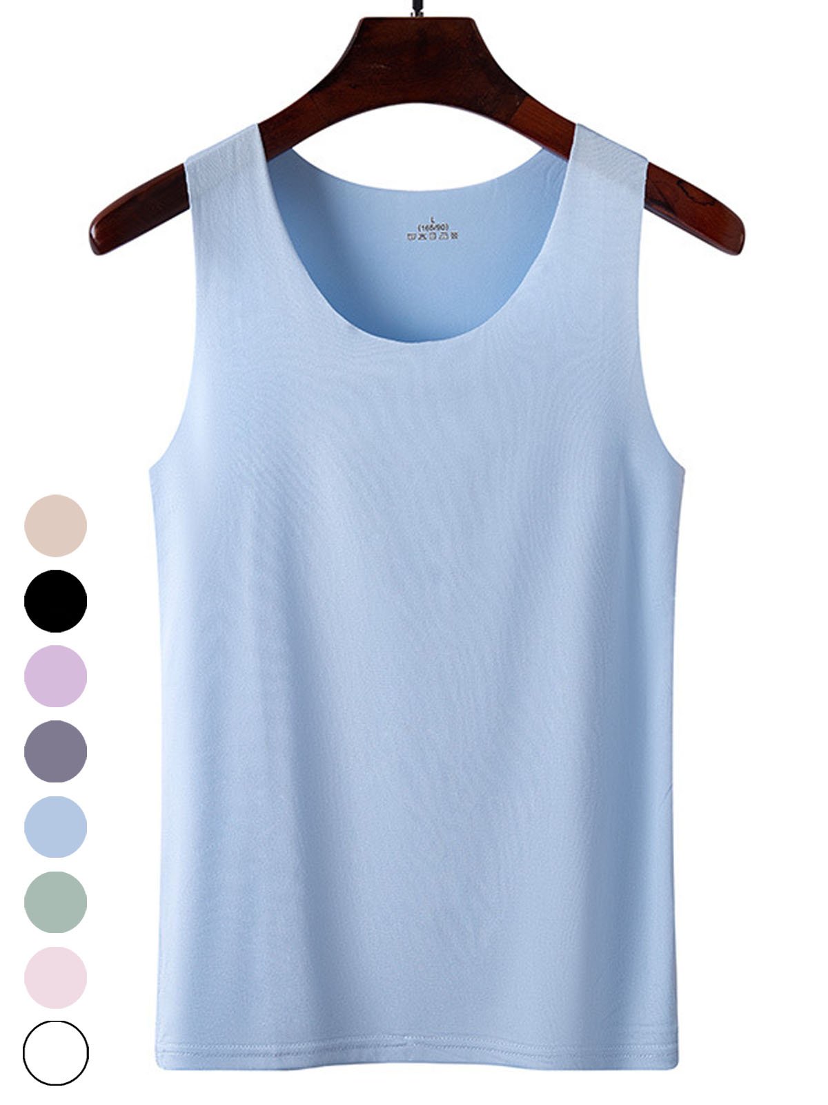 Women's Sleeveless Tank Top Camisole Summer Plain Crew Neck Daily Going Out Casual Top