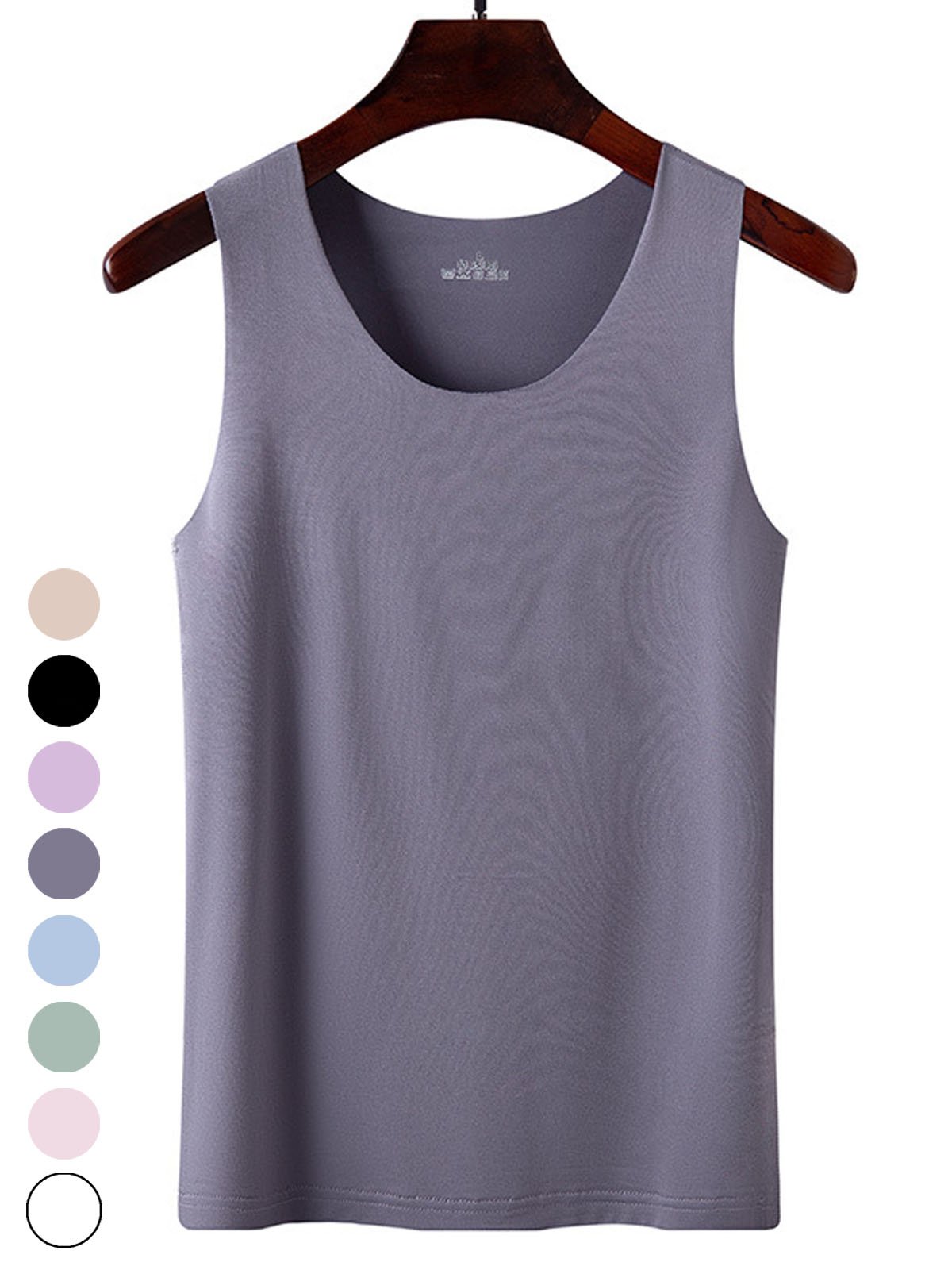 Women's Sleeveless Tank Top Camisole Summer Plain Crew Neck Daily Going Out Casual Top