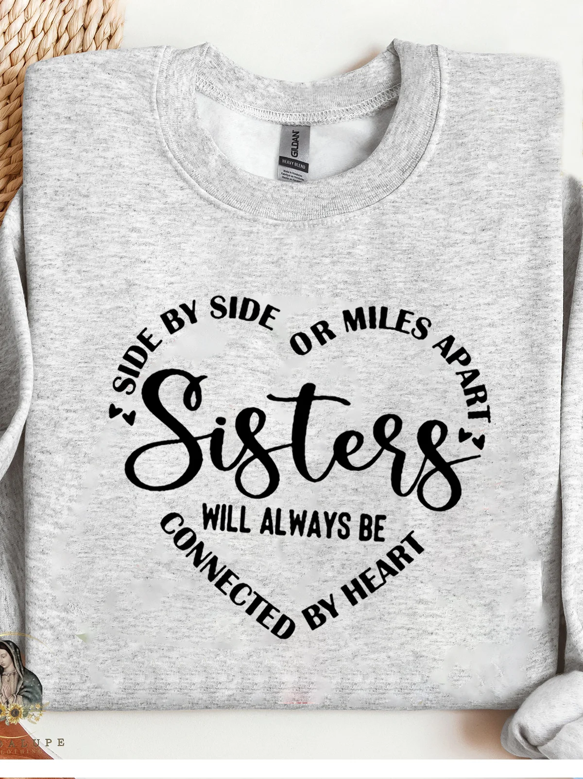 Women Text Letters Crew Neck Casual Spring/Fall Long Sleeve Sweatshirt