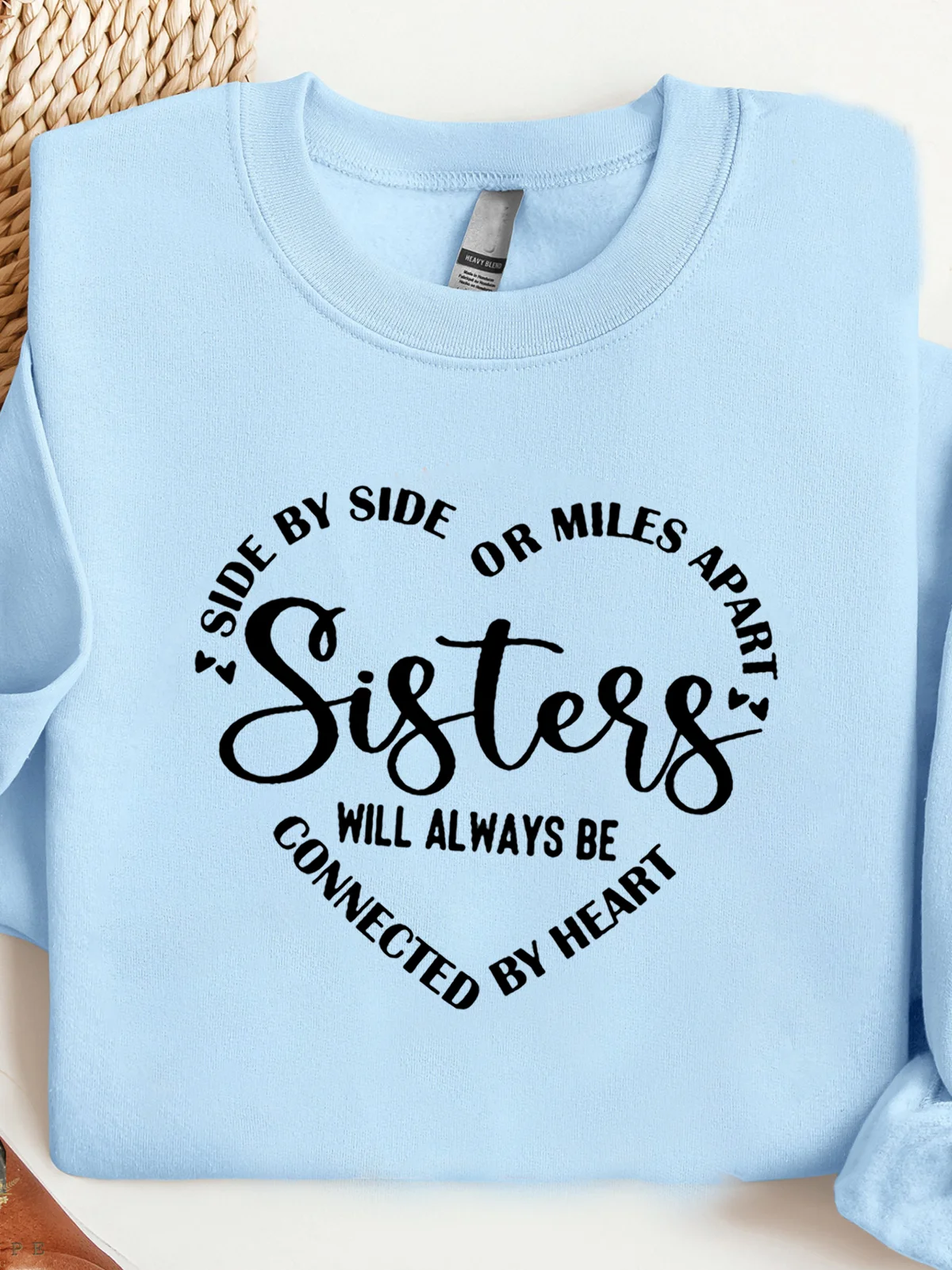 Women Text Letters Crew Neck Casual Spring/Fall Long Sleeve Sweatshirt