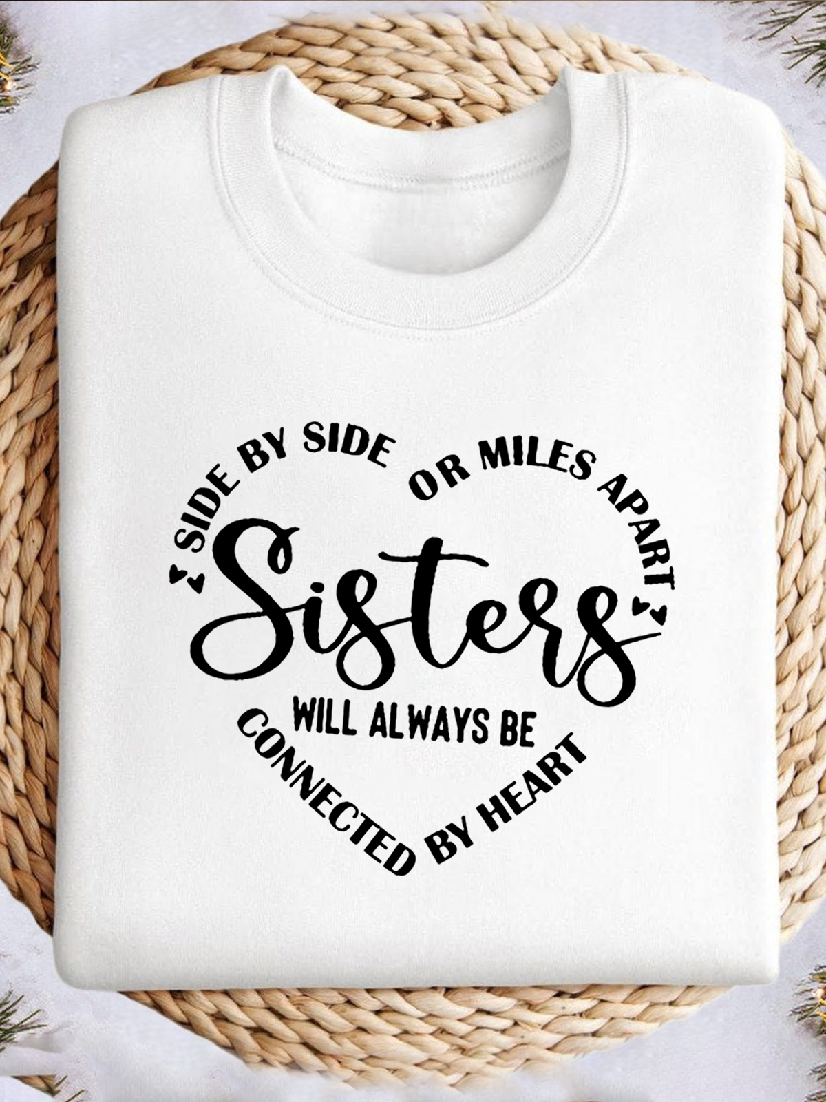 Women Text Letters Crew Neck Casual Spring/Fall Long Sleeve Sweatshirt