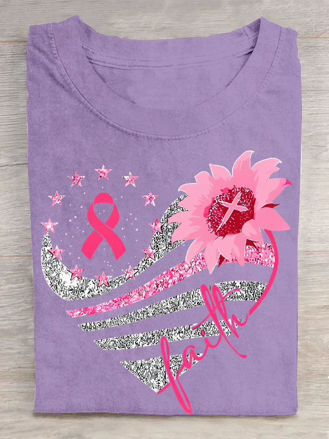 Women Text Letters Short Sleeve Tee T-shirt Crew Neck Casual Summer Top