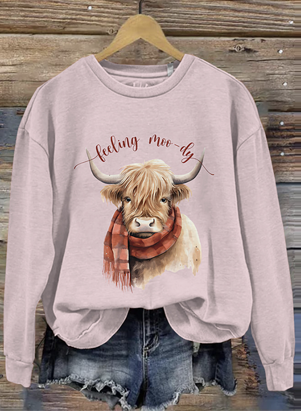 Women's Crew Neck Animal Casual Spring/Fall Cotton Long Sleeve Sweatshirt