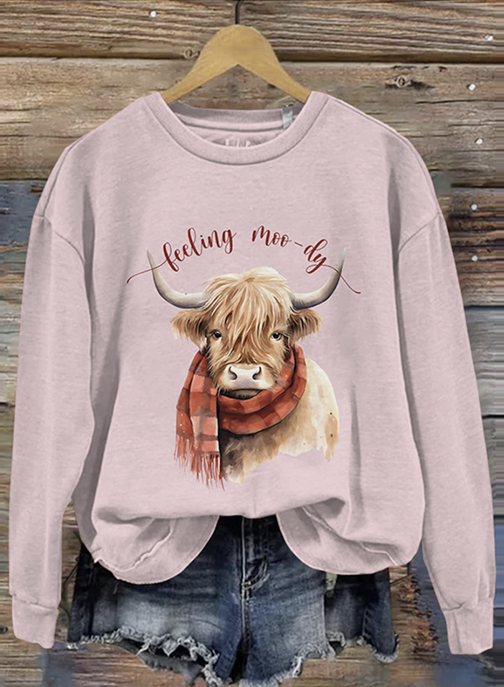 Women's Crew Neck Animal Casual Spring/Fall Cotton Long Sleeve Sweatshirt