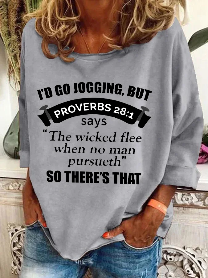 Women Text Letters Crew Neck Casual Spring/Fall Long Sleeve Sweatshirt