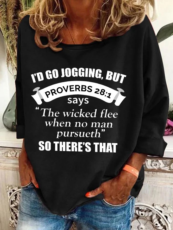 Women Text Letters Crew Neck Casual Spring/Fall Long Sleeve Sweatshirt