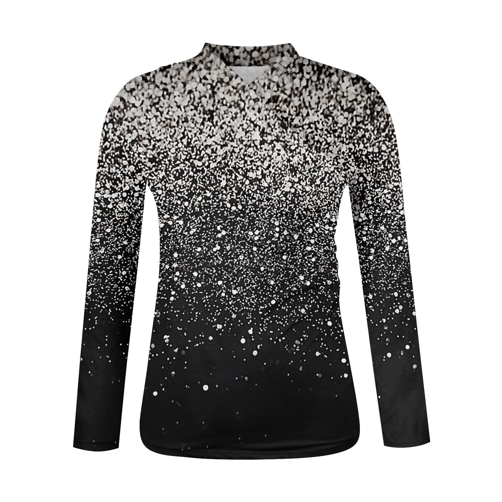Women's Long Sleeve Blouse Spring/Fall Ombre Daily Going Out Casual Top
