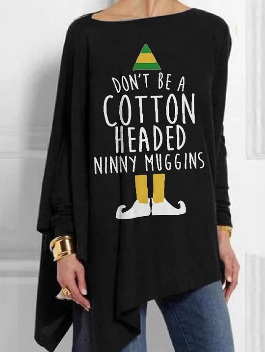 Women's Long Sleeve Blouse Spring/Fall Christmas Jersey Crew Neck Daily Going Out Casual Top