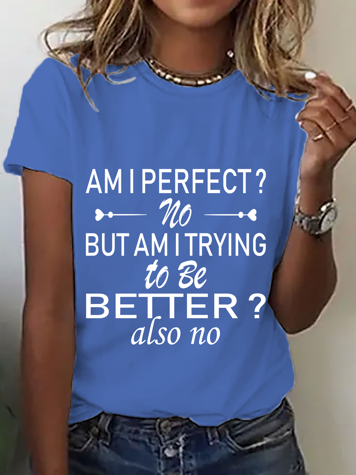 Women's Short Sleeve Tee T-shirt Summer Text Letters Crew Neck Casual Top