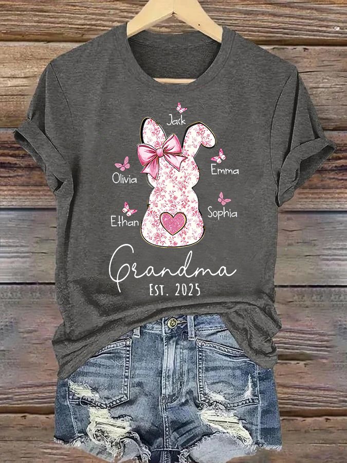 Women's Animal Short Sleeve Tee T-shirt Crew Neck Casual Summer Top