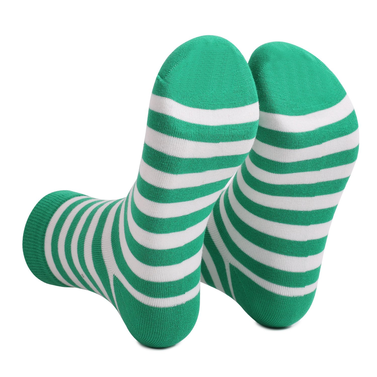 St. Patrick's Day striped mid tube cotton socks