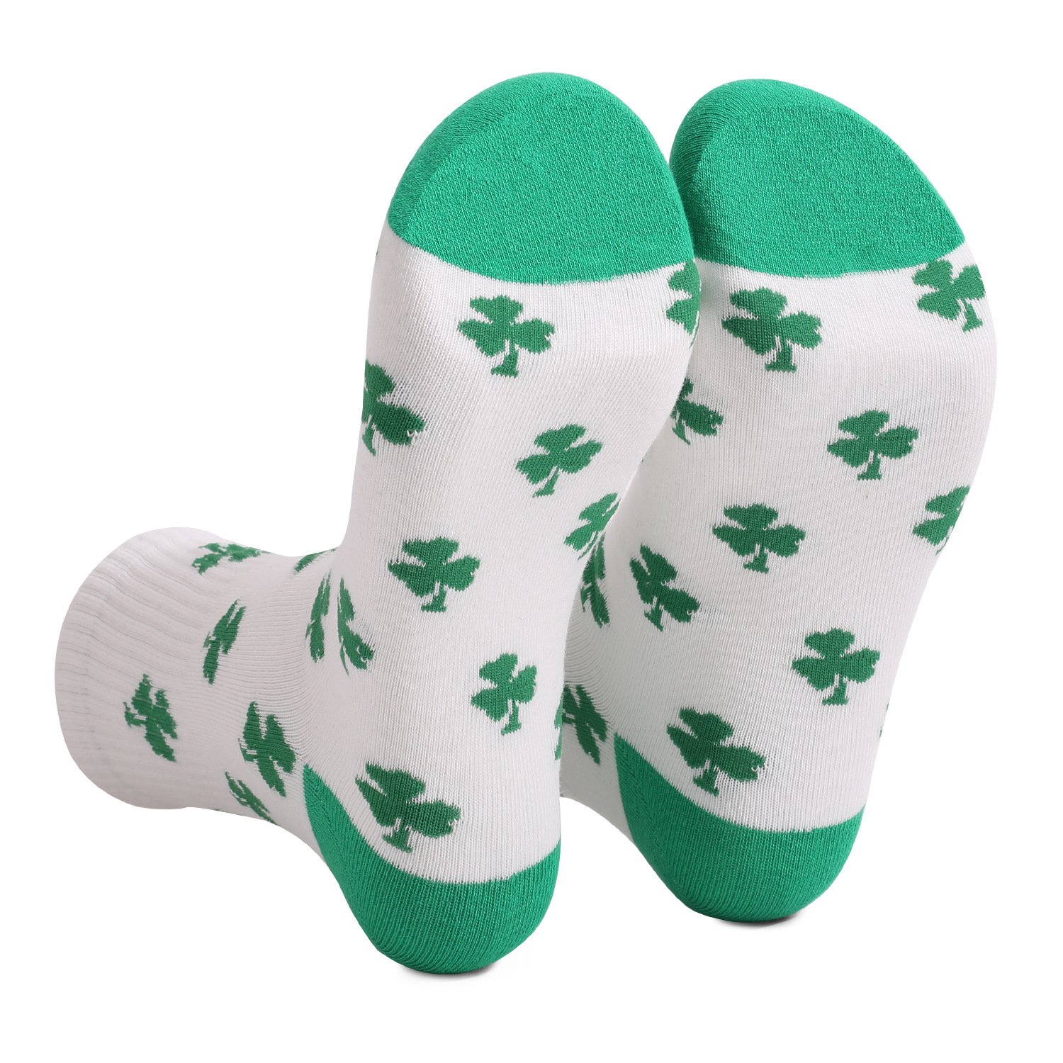 St. Patrick's Day striped mid tube cotton socks