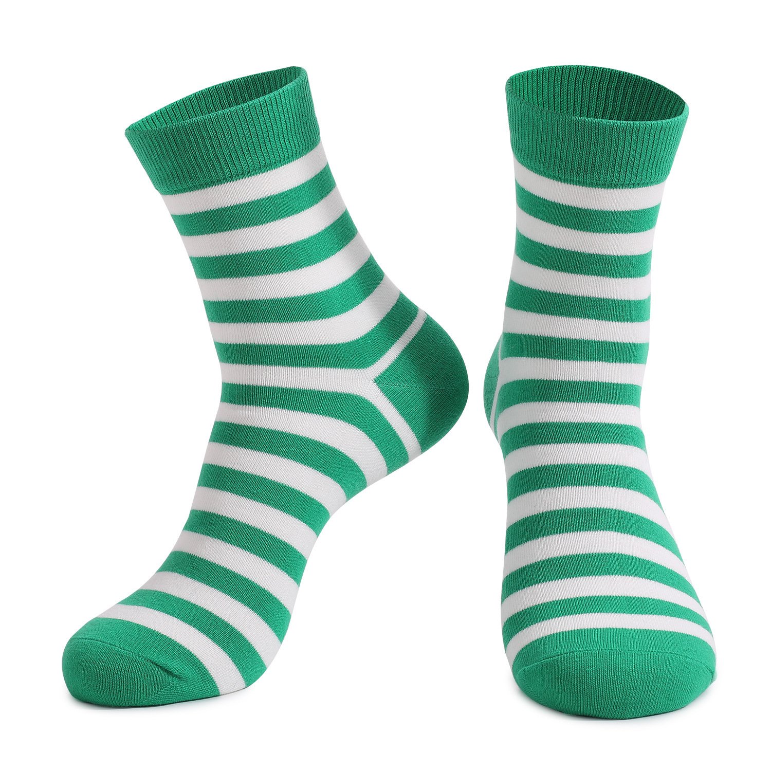 St. Patrick's Day striped mid tube cotton socks