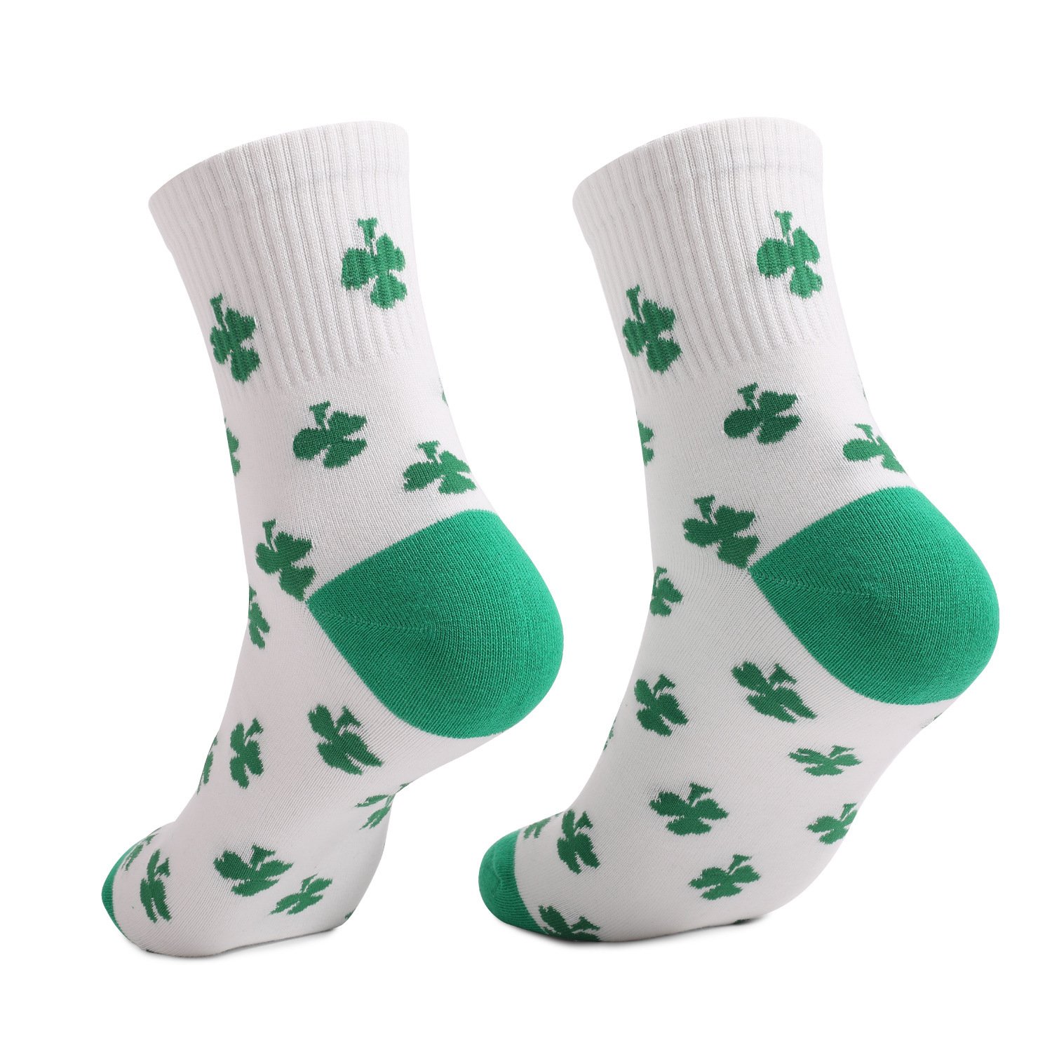 St. Patrick's Day striped mid tube cotton socks
