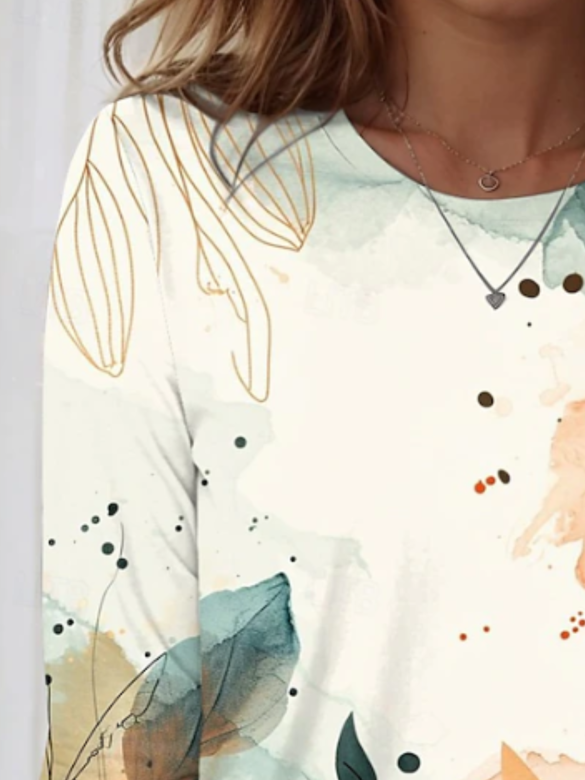 Women Floral Short Sleeve Tee T-shirt Crew Neck Casual Summer Top
