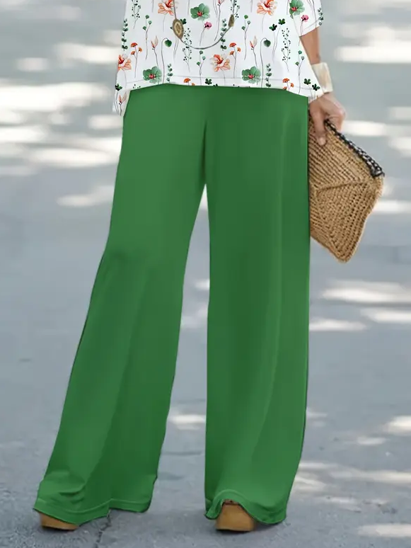 Women's Floral Printing Two-Piece Set Daily Long Sleeve Casual Spring/Fall Top With Pants Matching Set