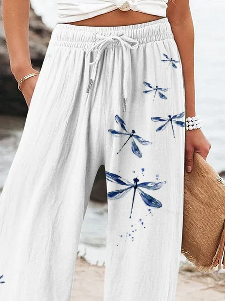 Women Dragonfly Long Pant Casual Spring/Fall Trousers