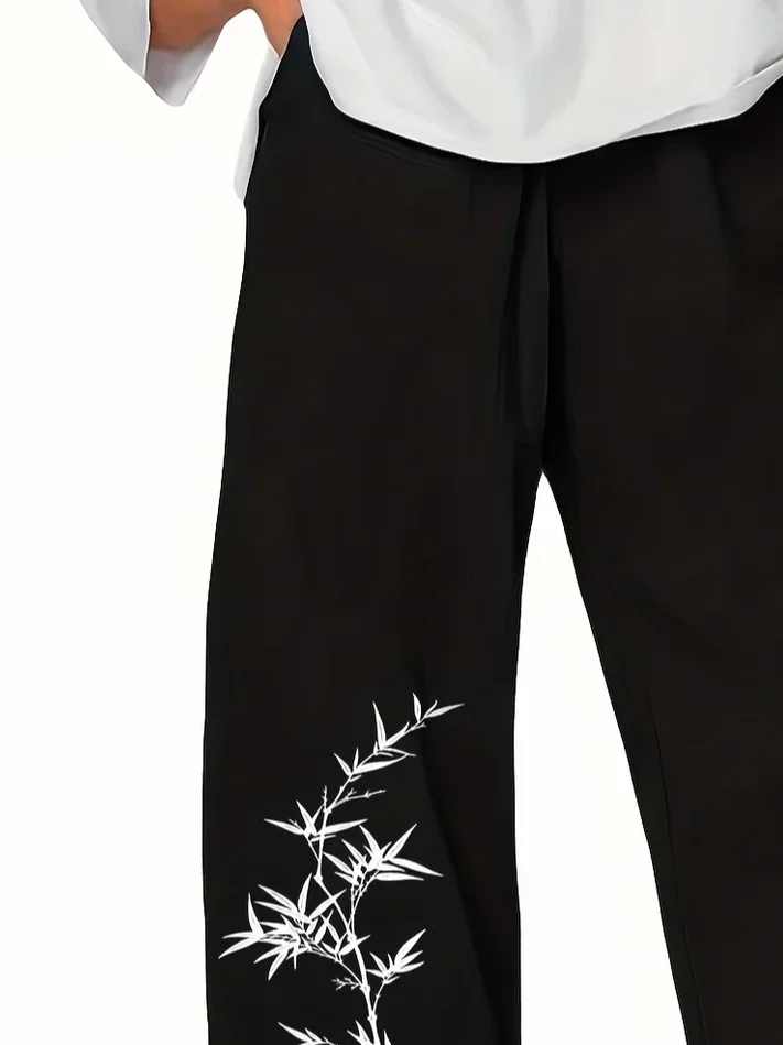 Women Floral Capris Pant Casual Summer Trousers