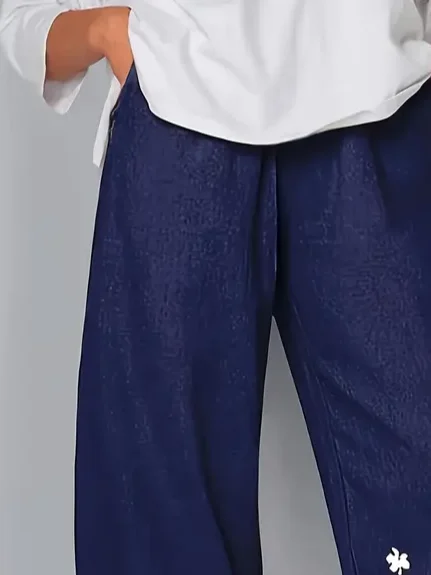 Women Floral Capris Pant Casual Summer Trousers