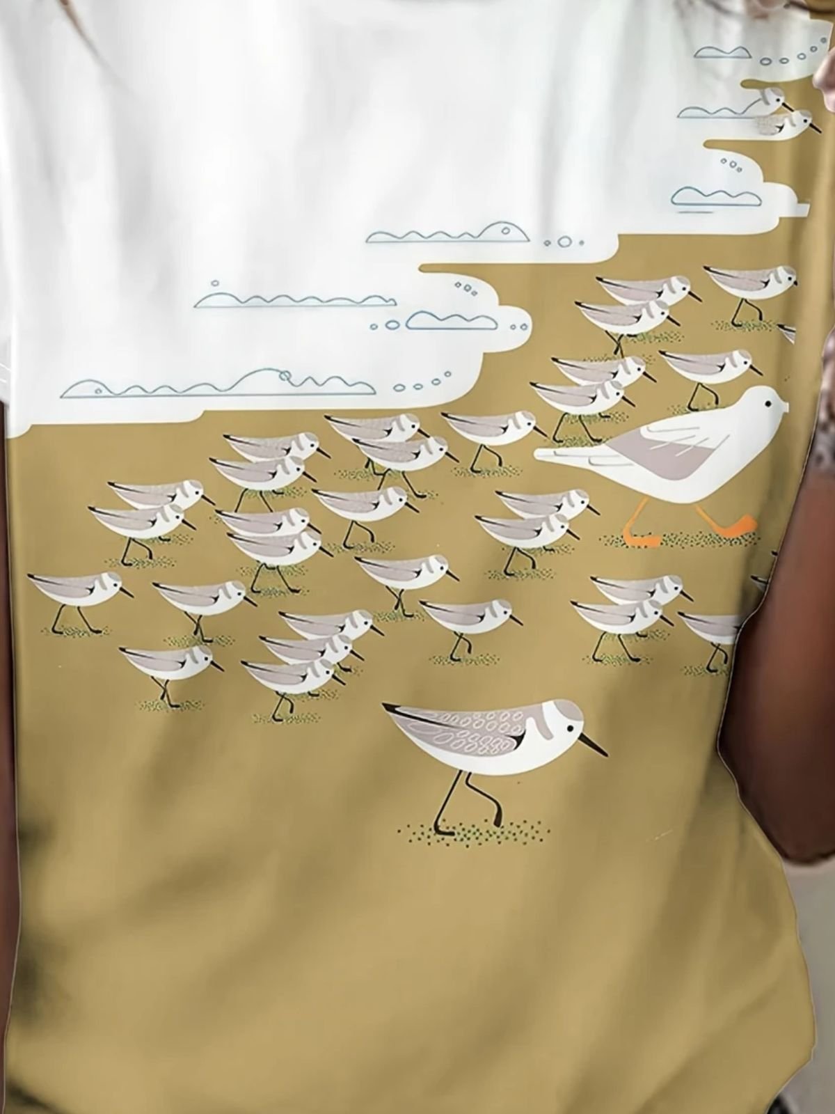 Women Animal Short Sleeve Tee T-shirt Crew Neck Vintage Summer Top